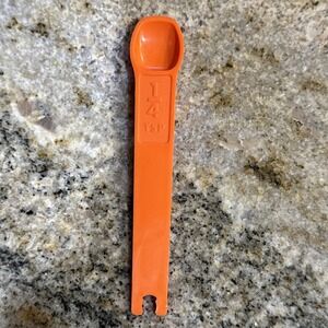 Tupperware Replacement Orange 1/4 Tsp Measuring Spoon #1272‎